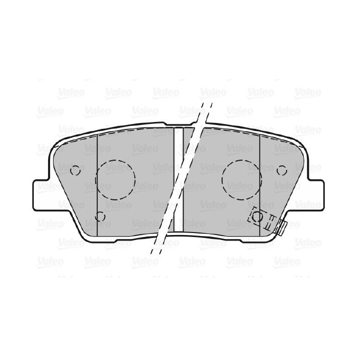 Stabdžių trinkelių rinkinys, diskinis stabdys VALEO 301134