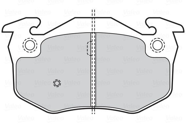 Stabdžių trinkelių rinkinys, diskinis stabdys VALEO 301158