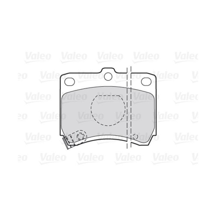 Stabdžių trinkelių rinkinys, diskinis stabdys VALEO 301268