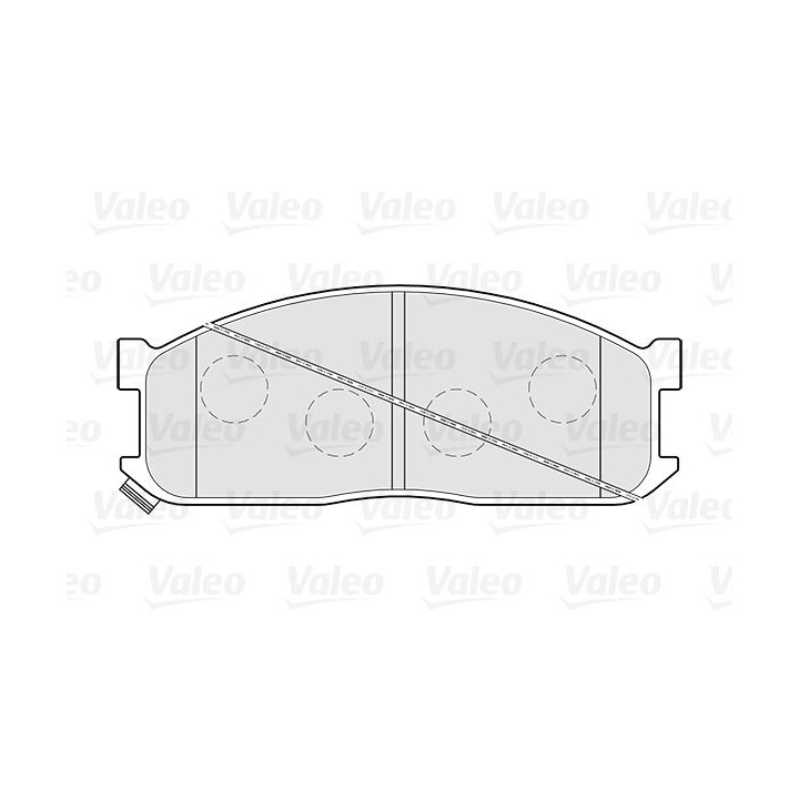 Stabdžių trinkelių rinkinys, diskinis stabdys VALEO 301269