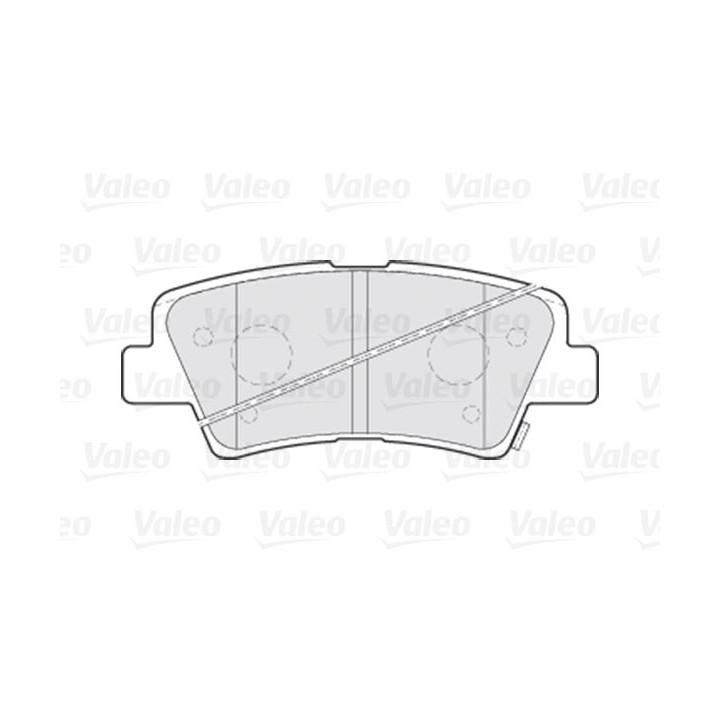 Stabdžių trinkelių rinkinys, diskinis stabdys VALEO 301301