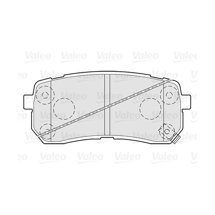 Stabdžių trinkelių rinkinys, diskinis stabdys VALEO 301308