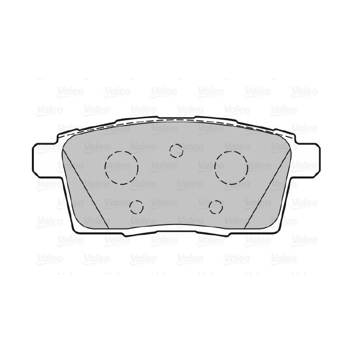 Stabdžių trinkelių rinkinys, diskinis stabdys VALEO 301336