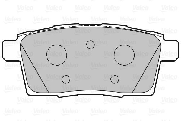 Stabdžių trinkelių rinkinys, diskinis stabdys VALEO 301336