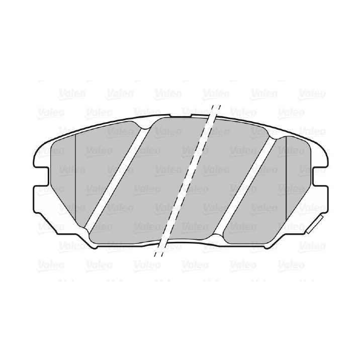 Stabdžių trinkelių rinkinys, diskinis stabdys VALEO 301348