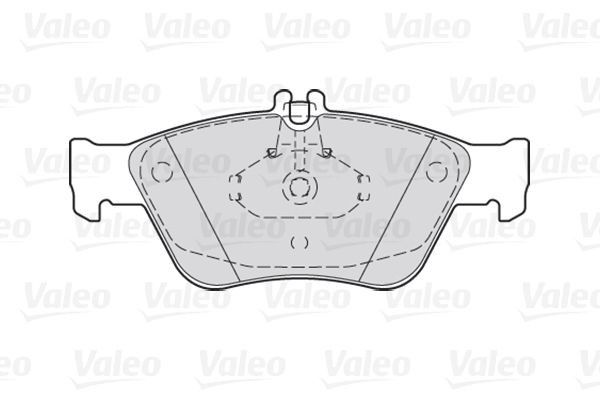 Stabdžių trinkelių rinkinys, diskinis stabdys VALEO 301357