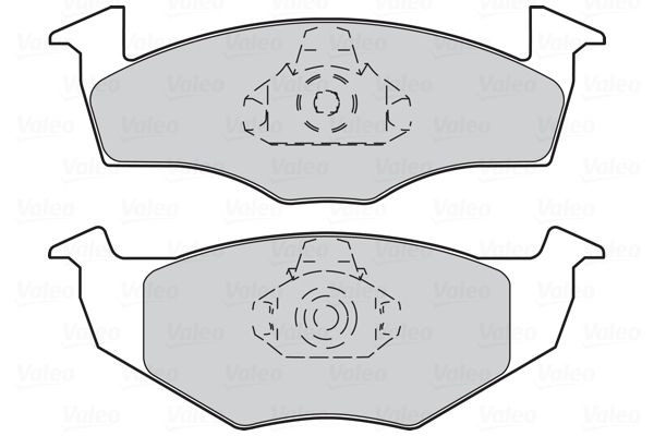 Stabdžių trinkelių rinkinys, diskinis stabdys VALEO 301403