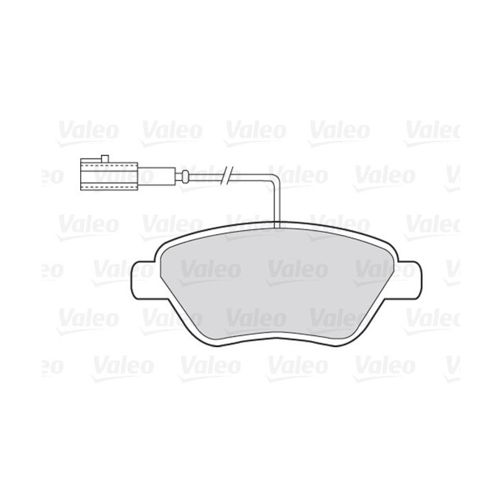 Stabdžių trinkelių rinkinys, diskinis stabdys VALEO 301426