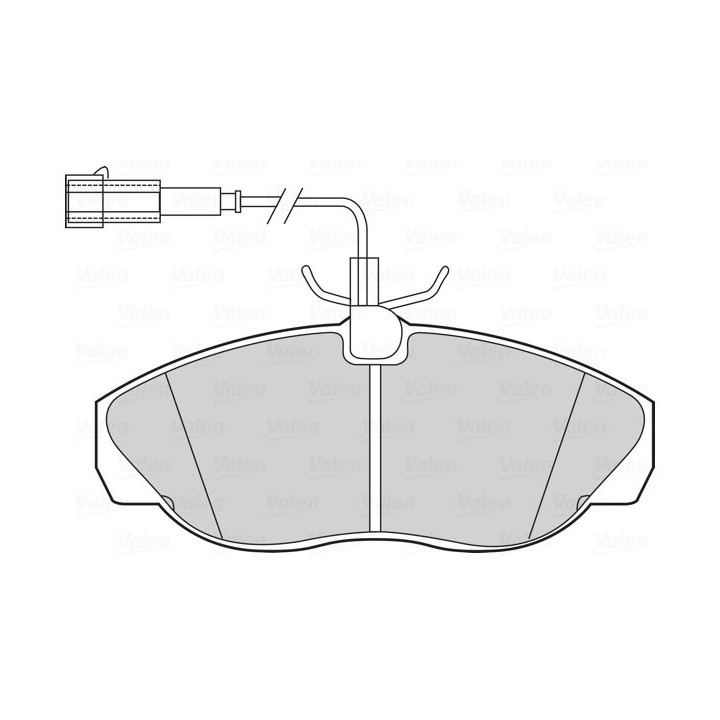 Stabdžių trinkelių rinkinys, diskinis stabdys VALEO 301429