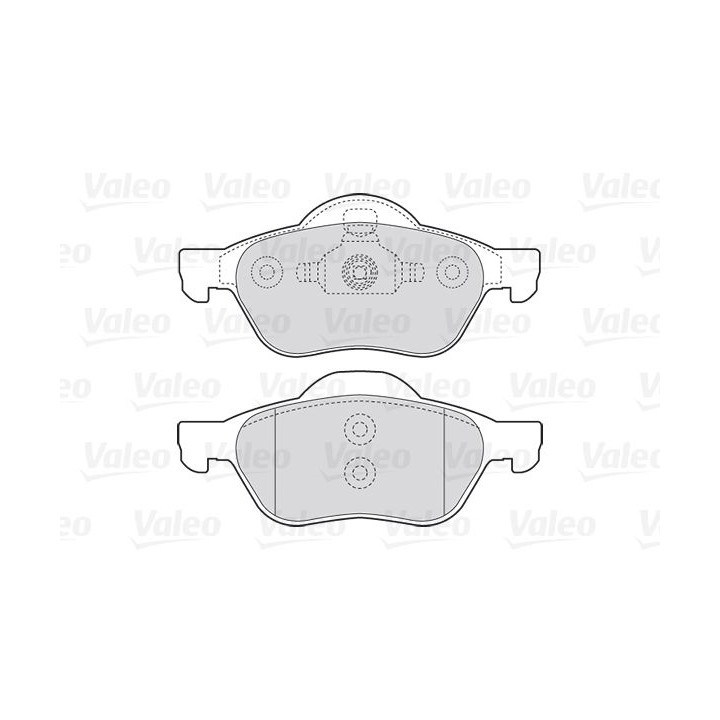 Stabdžių trinkelių rinkinys, diskinis stabdys VALEO 301471