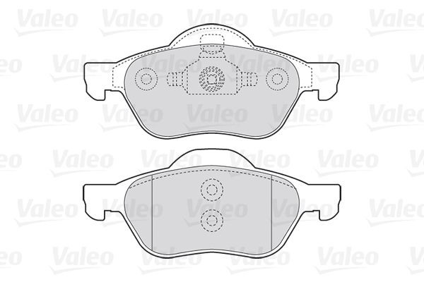 Stabdžių trinkelių rinkinys, diskinis stabdys VALEO 301471