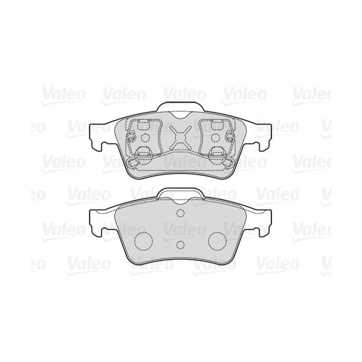 Stabdžių trinkelių rinkinys, diskinis stabdys VALEO 301472