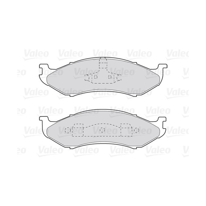 Stabdžių trinkelių rinkinys, diskinis stabdys VALEO 301491