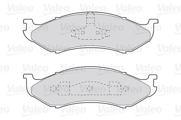 Stabdžių trinkelių rinkinys, diskinis stabdys VALEO 301491