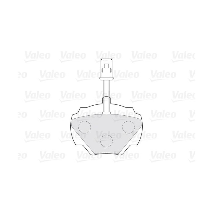 Stabdžių trinkelių rinkinys, diskinis stabdys VALEO 301497