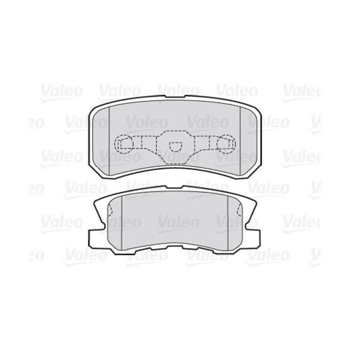 Stabdžių trinkelių rinkinys, diskinis stabdys VALEO 301520