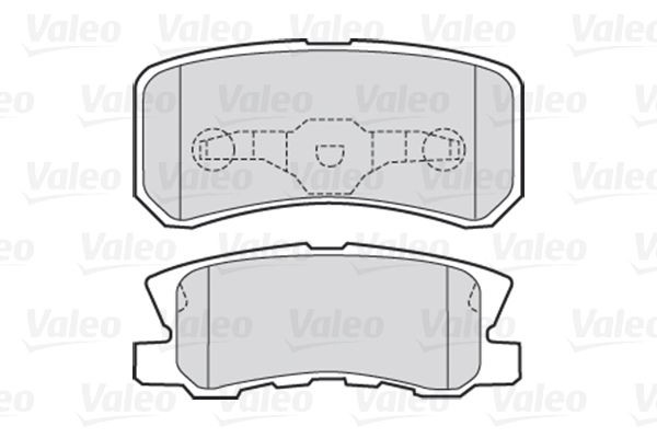 Stabdžių trinkelių rinkinys, diskinis stabdys VALEO 301520