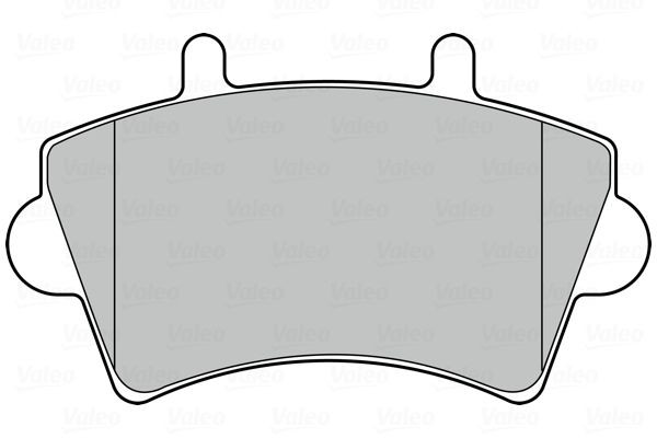 Stabdžių trinkelių rinkinys, diskinis stabdys VALEO 301537