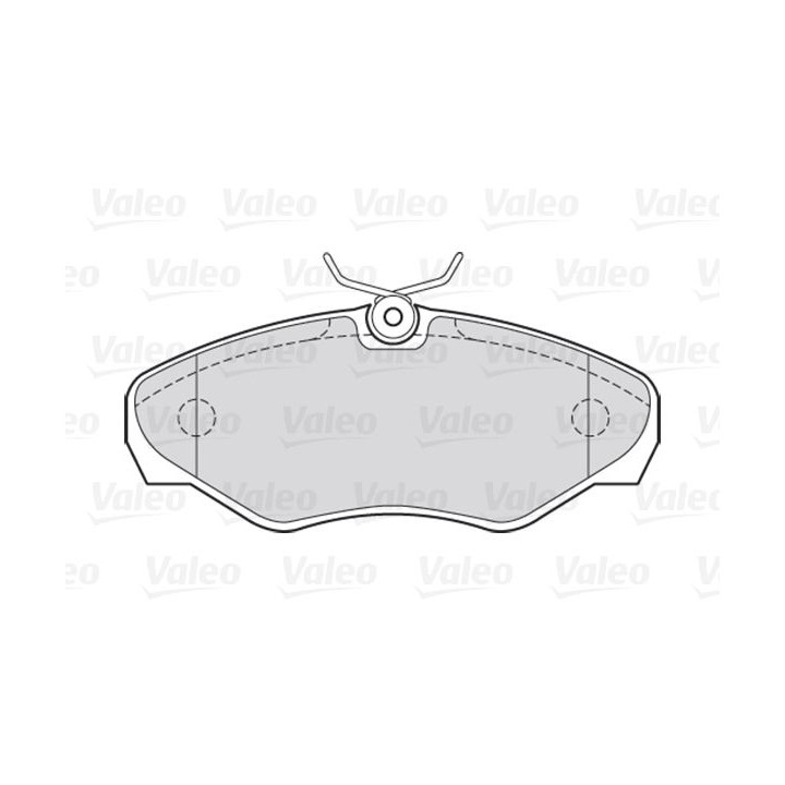 Stabdžių trinkelių rinkinys, diskinis stabdys VALEO 301545