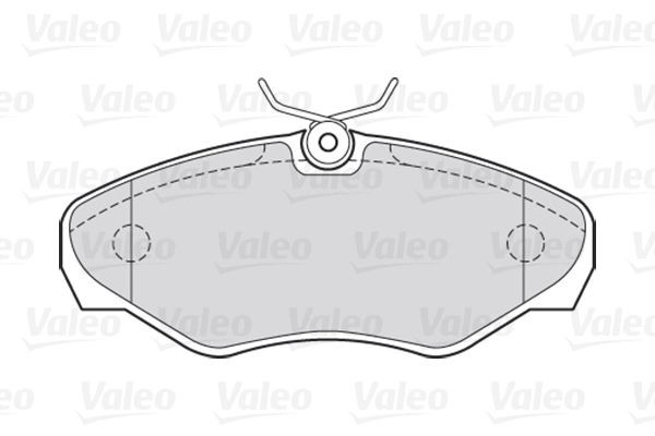 Stabdžių trinkelių rinkinys, diskinis stabdys VALEO 301545