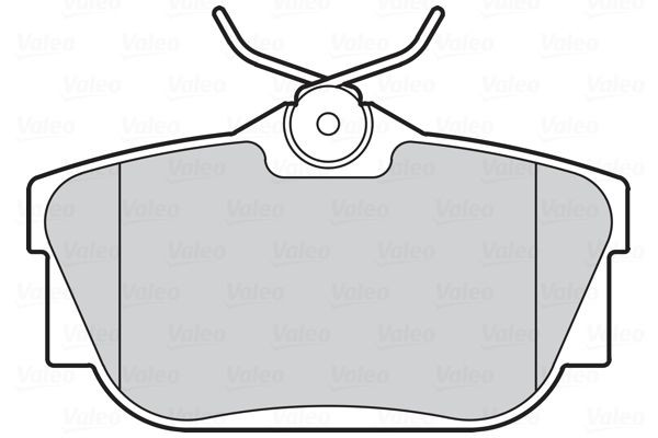 Stabdžių trinkelių rinkinys, diskinis stabdys VALEO 301546