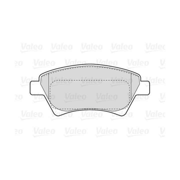 Stabdžių trinkelių rinkinys, diskinis stabdys VALEO 301558