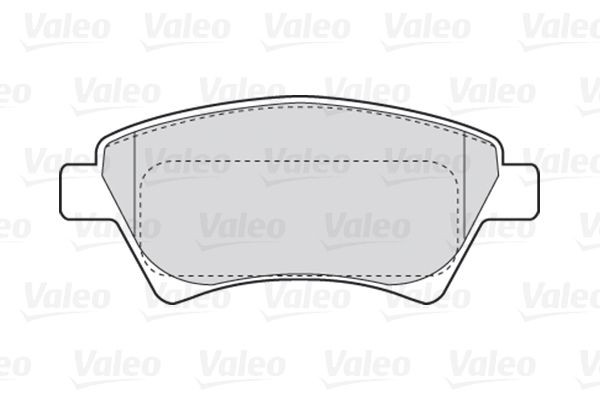 Stabdžių trinkelių rinkinys, diskinis stabdys VALEO 301558