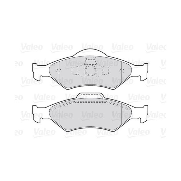 Stabdžių trinkelių rinkinys, diskinis stabdys VALEO 301563