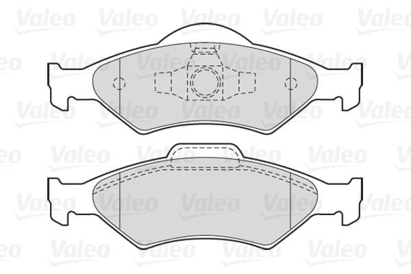 Stabdžių trinkelių rinkinys, diskinis stabdys VALEO 301563