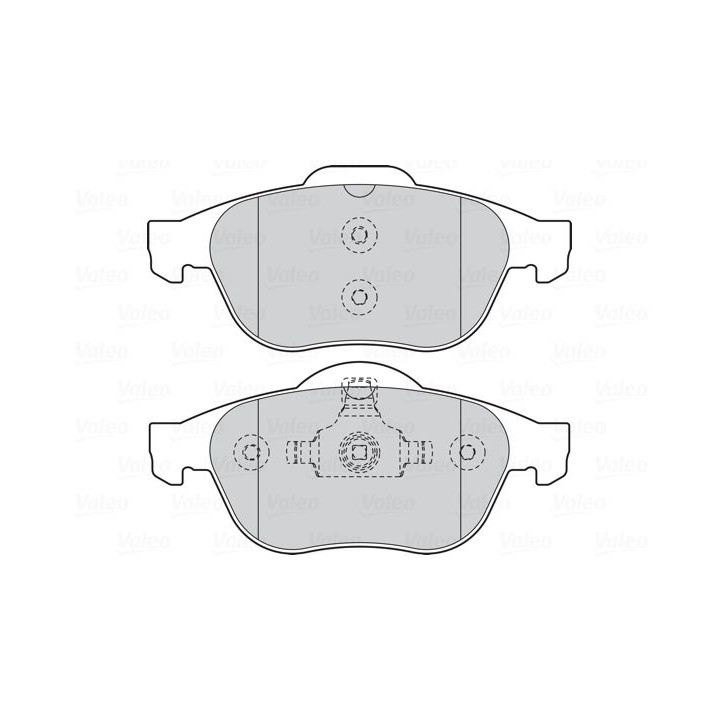 Stabdžių trinkelių rinkinys, diskinis stabdys VALEO 301566