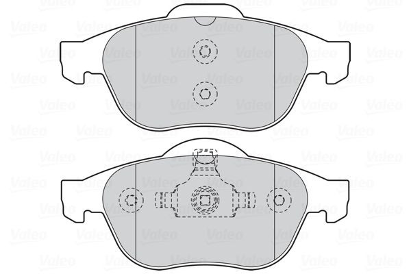 Stabdžių trinkelių rinkinys, diskinis stabdys VALEO 301566
