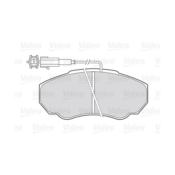 Stabdžių trinkelių rinkinys, diskinis stabdys VALEO 301568