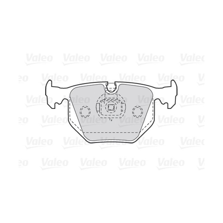 Stabdžių trinkelių rinkinys, diskinis stabdys VALEO 301580