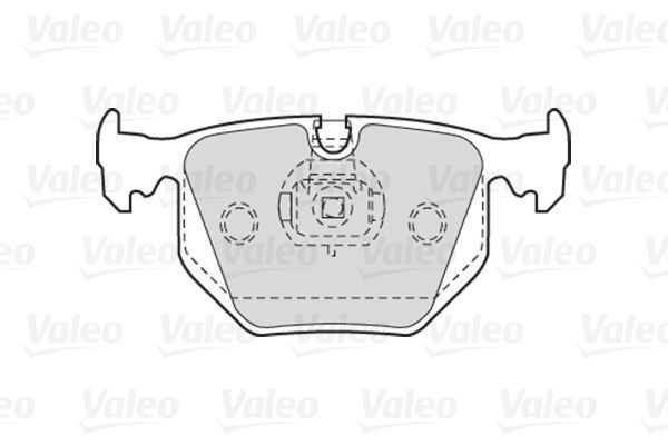 Stabdžių trinkelių rinkinys, diskinis stabdys VALEO 301580