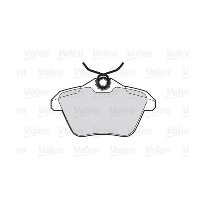 Stabdžių trinkelių rinkinys, diskinis stabdys VALEO 301581