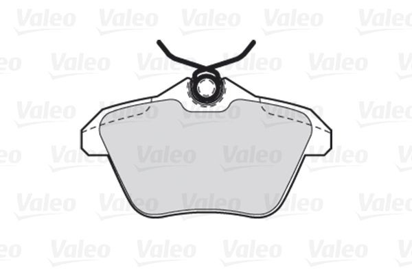 Stabdžių trinkelių rinkinys, diskinis stabdys VALEO 301581