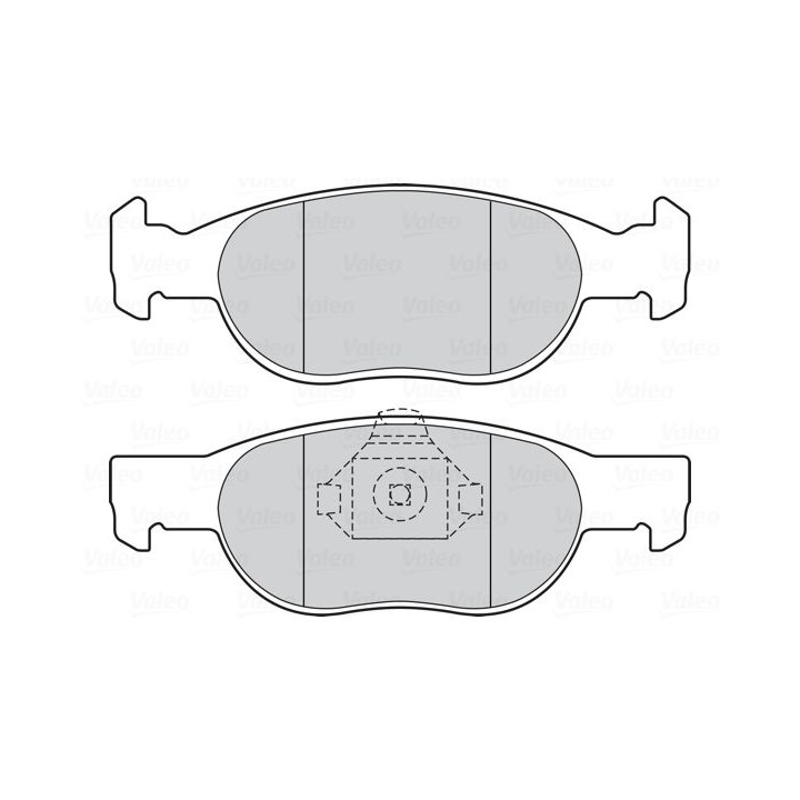 Stabdžių trinkelių rinkinys, diskinis stabdys VALEO 301605