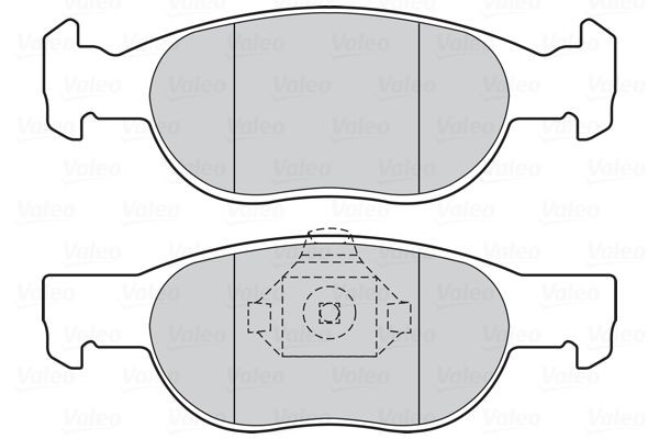Stabdžių trinkelių rinkinys, diskinis stabdys VALEO 301605