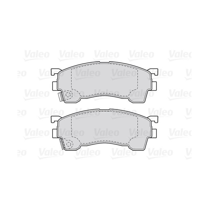 Stabdžių trinkelių rinkinys, diskinis stabdys VALEO 301629