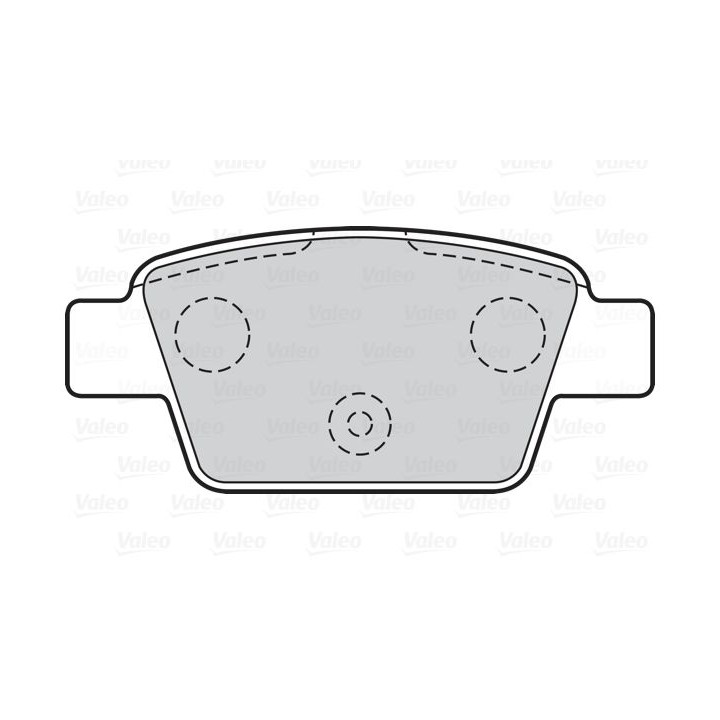 Stabdžių trinkelių rinkinys, diskinis stabdys VALEO 301633