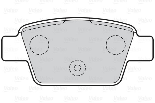 Stabdžių trinkelių rinkinys, diskinis stabdys VALEO 301633