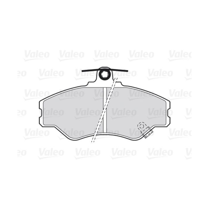 Stabdžių trinkelių rinkinys, diskinis stabdys VALEO 301634