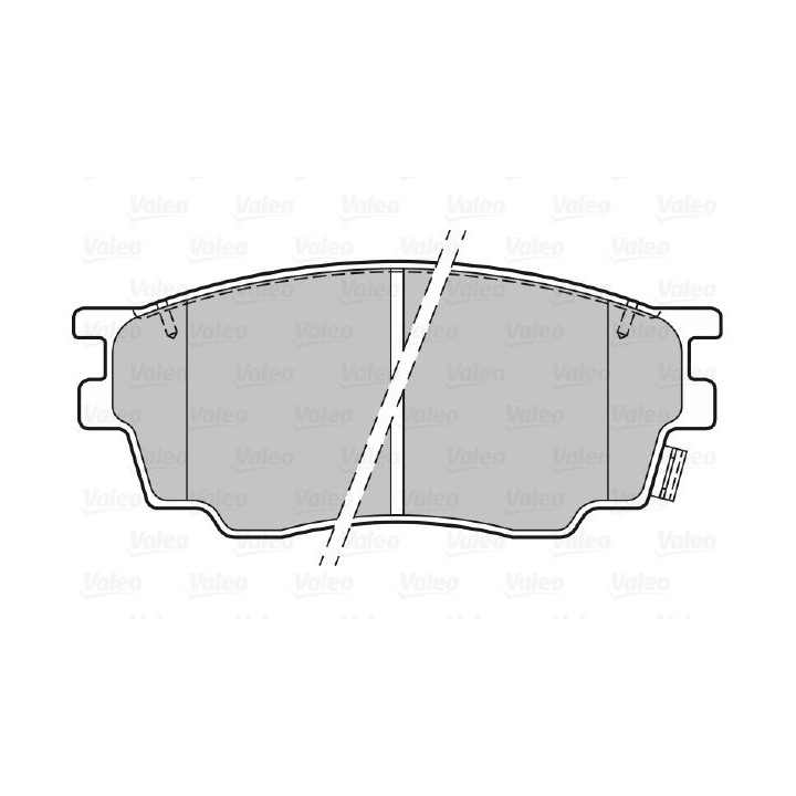 Stabdžių trinkelių rinkinys, diskinis stabdys VALEO 301647