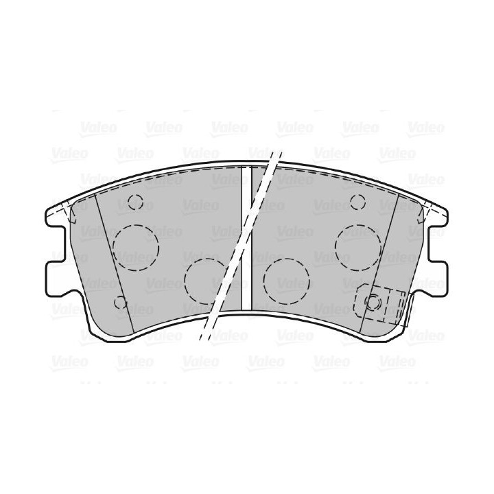 Stabdžių trinkelių rinkinys, diskinis stabdys VALEO 301648