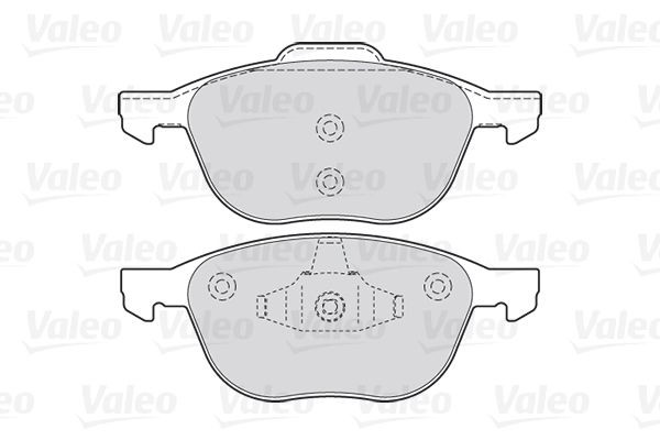 Stabdžių trinkelių rinkinys, diskinis stabdys VALEO 301649