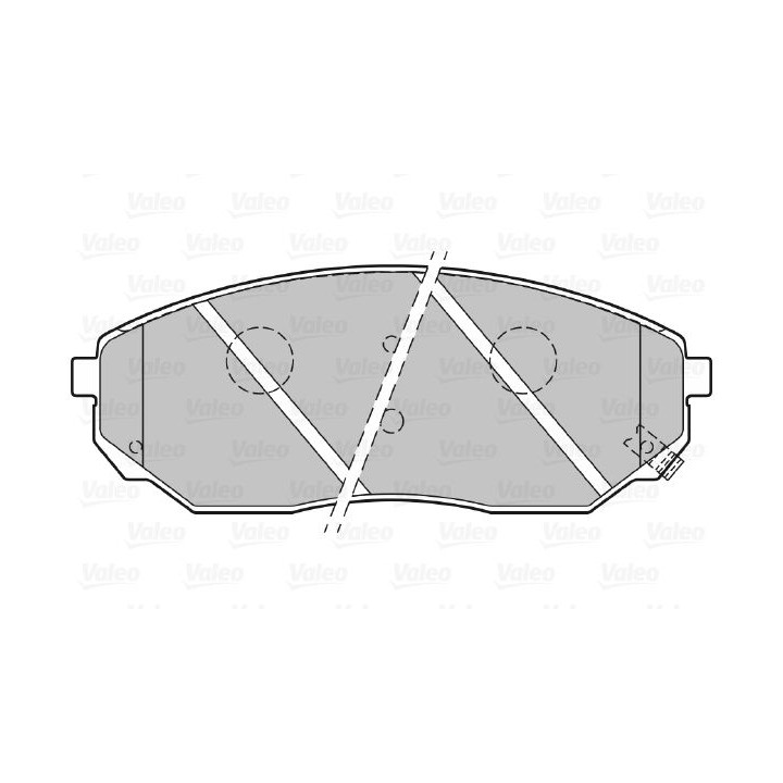 Stabdžių trinkelių rinkinys, diskinis stabdys VALEO 301654