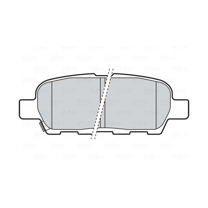 Stabdžių trinkelių rinkinys, diskinis stabdys VALEO 301672