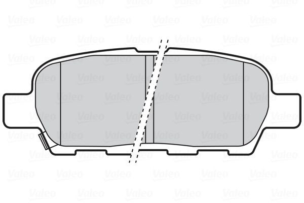 Stabdžių trinkelių rinkinys, diskinis stabdys VALEO 301672
