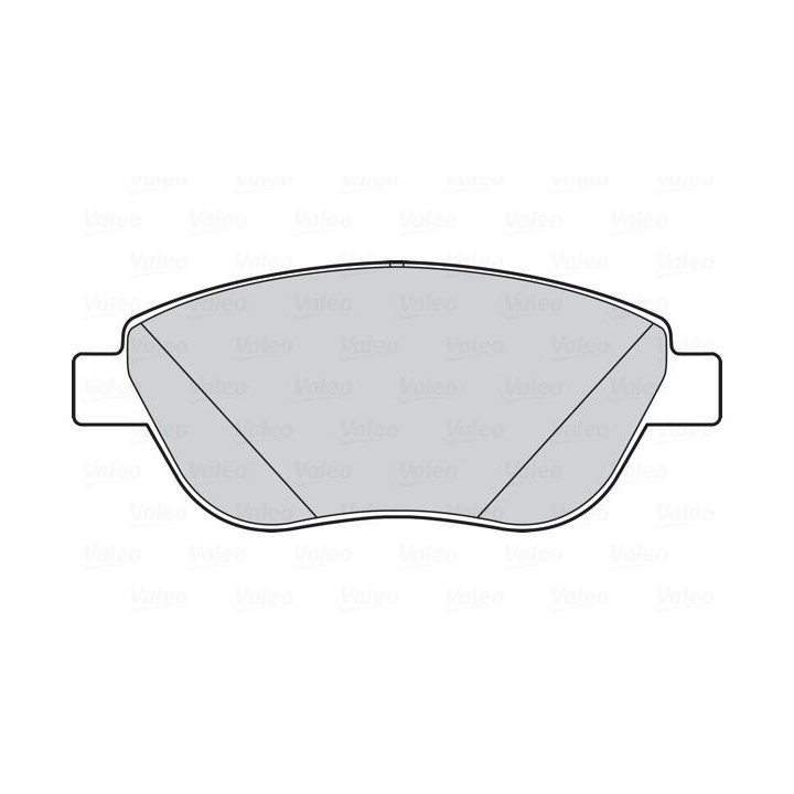 Stabdžių trinkelių rinkinys, diskinis stabdys VALEO 301698