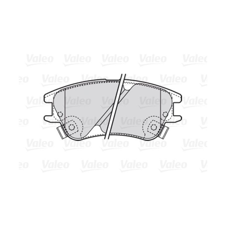 Stabdžių trinkelių rinkinys, diskinis stabdys VALEO 301708